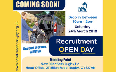 Opening Our Doors To Hire New Support Workers