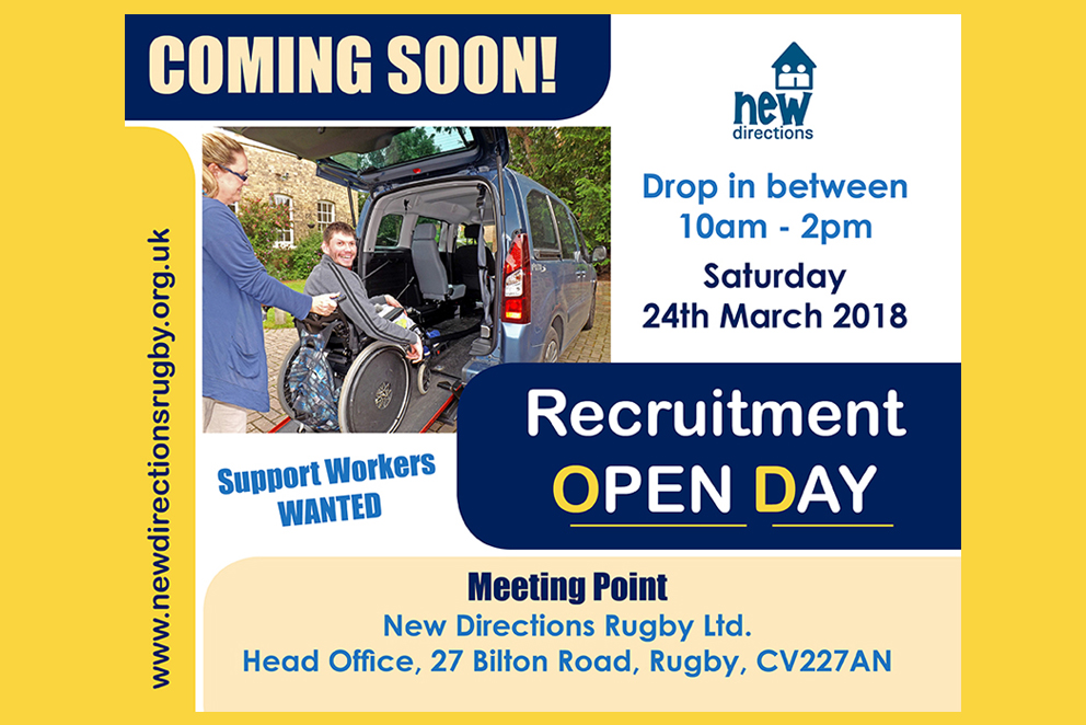 Opening Our Doors To Hire New Support Workers