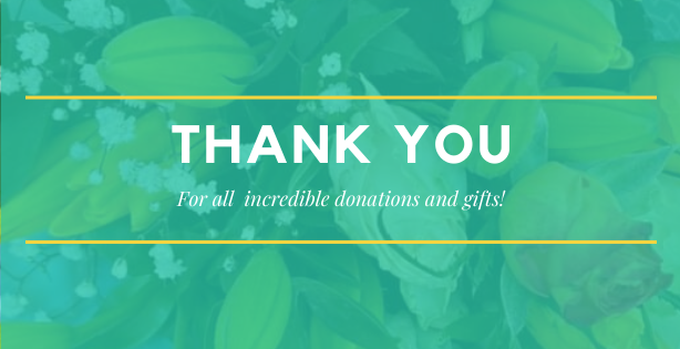 Heartfelt Thanks For All The Donations